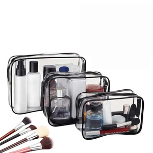 Graziosa Borsa Cosmetica in PVC con Logo Personalizzato, Pochette Trasparente per Trucchi, Organizer da Viaggio Impermeabile per Articoli da Toeletta per Donne - Product Image 1