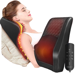 Coussin de massage chauffant vibrant et pétrissant pour le cou et le <span class=keywords><strong>dos</strong></span> - Contrôle manuel filaire, soulagement complet des douleurs corporelles Boriwat - Product Image 1