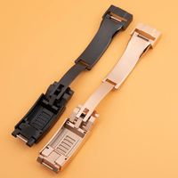 Boucle coulissante à vis en acier inoxydable 9x9mm pour bracelet de montre R-olexs Sub-mariner Oysterflex Daytona GMT