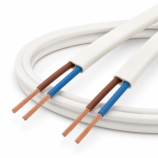 Electric Cables and Wires RVVB Flat Wire 2 Cores with Different Size 0.3mm2- 2.5mm2