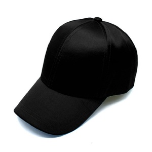 قبعات بيسبول من الساتان ذات 6 ألواح عتيقة عالية الجودة ، قبعة فارغة بسيطة البناء مع إغلاق معدني - Product Image 5