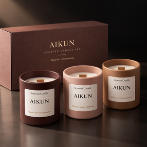 AIKUN - Velas Aromáticas de Cera de Soja No Tóxica, Coloridas y Personalizables, para Decoración del Hogar, Regalos Navideños, Bares, Diwali - Product Image 1