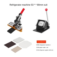 Carré 2x2 "(50x50mm) Insigne de bouton d'aimant de réfrigérateur faisant le fabricant de bouton de machine