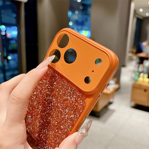 เคสโทรศัพท์มือถือ Shimmer AG Diamond Camera Glass สำหรับ iPhone 17 16 15 Pro Max พร้อมกรอบเลนส์แปลงรูปทรงดั้งเดิม ดีไซน์หรูหรา ฝาหลังแบบมีประกาย - Product Image 5