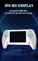 Project X Pro Consola de juegos portátil de mano Pantalla HD de 4,3 pulgadas Reproductor de bolsillo Luz RGB Fuente abierta WI-FI 3200mAh Consola de video