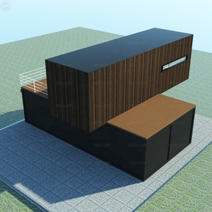 Casa Container a Due Piani di 40 Piedi Rivestita in Legno per Abitazione Familiare in un Ambiente Forestale - Product Image 4