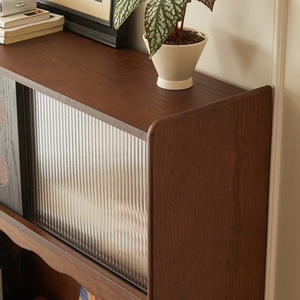 French Style Retro <b>Sideboard</b> <b>Storage</b> Cabinet Multifunction Living Room Tea Cabinet Solid Wood Integrated Kitchen Design - Product Image 3