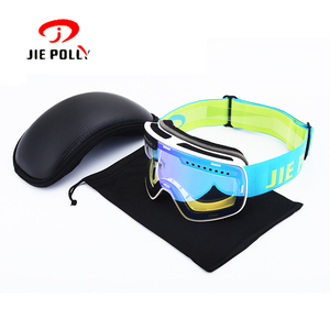 La costumbre de los hombres y <span class=keywords><strong>las</strong></span> mujeres a prueba de viento nieve gafas anti niebla gafas de esquí con lentes intercambiables - Product Image 2