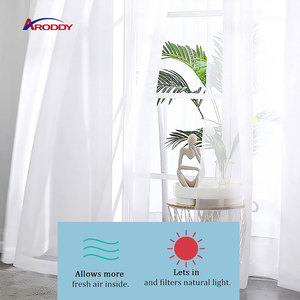 Полупрозрачные льняные занавески ARODDY OEM - Product Image 2