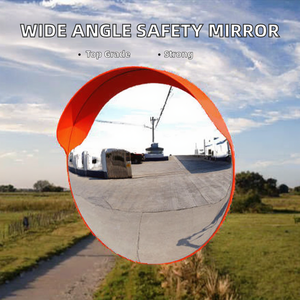 Miroir convexe de sécurité pour intérieur/extérieur de 12 pouces/30 cm, miroir de sécurité pour la circulation, miroir d'angle de supermarché, grand angle, miroir incurvé à 180 degrés - Product Image 2
