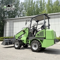 Chargeur télescopique LAWNIO à haute efficacité de travail, direction entièrement hydraulique, capacité de levage élevée pour une utilisation en intérieur, chargeur à bras télescopique