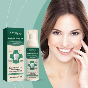 Espuma blanqueadora de dientes orgánica y enjuague bucal para uso doméstico en adultos - Product Image 1