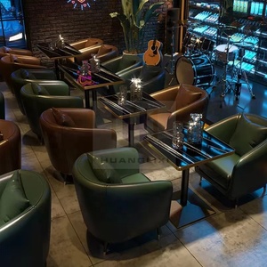 Meubles de restaurant de style <span class=keywords><strong>industriel</strong></span> rétro canapé-<span class=keywords><strong>bar</strong></span> stand café boutique table et chaise ensemble meubles de café meubles de café - Product Image 3