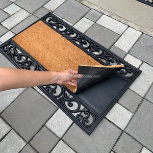 Tapis de porte décoratifs en PVC et caoutchouc avec insert en fibre de coco - Product Image 2