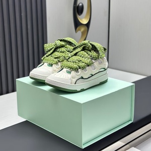 Chaussures de sport décontractées de luxe à lacets pour l'extérieur, avec semelles épaisses rehaussantes pour la marche saine et massante, tendance mode, en cuir véritable - Product Image 2