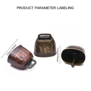 Campanelli per bestiame in bronzo, per cavalli, pecore e capre, in ferro ispessito, accessori portatili per l'allevamento - Product Image 5