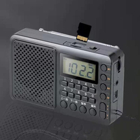 Tragbares 21-Band AM FM SW 1-18 Radio mit wiederauf ladbarem Akku und Wechselstrom versorgung Klassisches Design