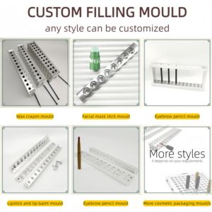 化粧品包装のためのカスタマイズされた100キャビティアルミニウム口紅とリップバーム充填型 - Product Image 5