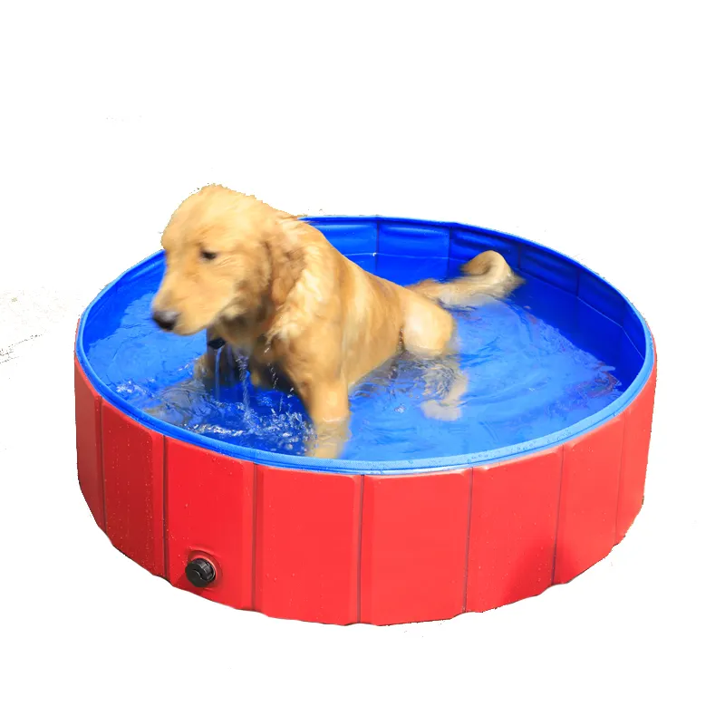 Langlebige Garten hunde pools Sommer Outdoor PVC Faltbare Haustiere Hunde badebecken 120cm 160cm