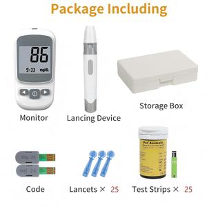 Dispositivo de Monitoreo de Glucosa en Sangre <span class=keywords><strong>para</strong></span> Mascotas con 50 Tiras Reactivas y Lancetas <span class=keywords><strong>para</strong></span> Perros y Gatos - Product Image 3