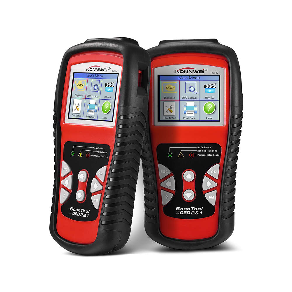 KONNWEI-escáner automotriz KW830 OBD2 ODB2 easydiag, lector de código de Error de coche Universal ODB2