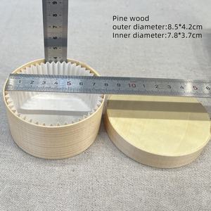 Boîte à gâteau basque ronde en bois de pin, 2, 3 et 4 pouces, emballage pour pâtisserie, boîte cadeau pour gâteau et bonbons - Product Image 5