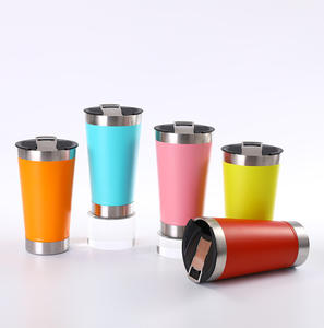 Vente en gros de gobelets isothermes en acier inoxydable de 20 oz, tasses à café, tasses à bière avec couvercles ouvrables - Product Image 2