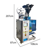 Machine de remplissage et d'emballage automatique de sachets de snus CBD de 0,3 g et 0,5 g avec emballage en film motorisé pour matériaux plastiques/papiers