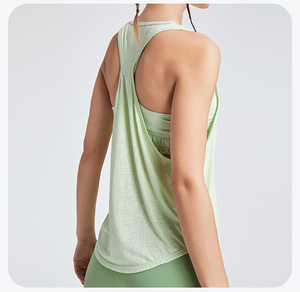 Débardeur de yoga pour femme, dos ouvert, coupe ample, léger, sans manches, pour l'entraînement et la gym, vente en gros - Product Image 3