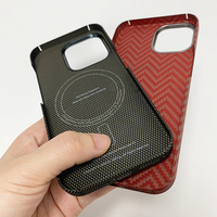 Étui de protection intégral Luxo Life en fibre de carbone 360° ultra-fin magnétique compatible avec la charge sans fil pour 16/15 Pro Max