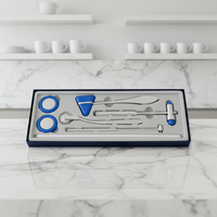 Kit professionnel de marteaux réflexes neurologiques, kit de diagnostic médical avec marteau de percussion et diapason pour usage clinique et domestique