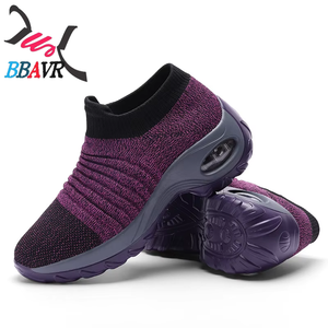 Chaussettes de sport et de loisirs pour femmes, grande taille, coussin d'air respirant, idéales pour l'automne et le printemps, compatibles avec les chaussures – Meilleures ventes - Product Image 2