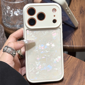 เคสไอโฟน 17 โปรแม็กซ์ สำหรับหัวเว่ย วีโว่ ออปโป้ เสี่ยวหมี่ 15 ดีไซน์หรูหรา ลายเปลือกหอย สีรุ้ง - Product Image 4