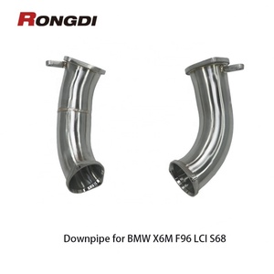Tubo de Escape de Acero Inoxidable sin CEL, de Alto Flujo y con Catalizador para BMW X5M X6M LCI 2024 S68 4.4T - Product Image 2