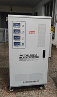 AVR-30KVA stabilisateur de tension automatique triphasé cuivre SVC AC 280V-460V régulateur de tension réglable affichage LCD 97%
