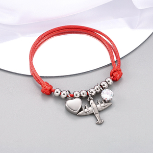 Demandez le catalogue <span class=keywords><strong>U</strong></span> : Bracelets <span class=keywords><strong>de</strong></span> mode en acier inoxydable en forme <span class=keywords><strong>de</strong></span> cœur et <span class=keywords><strong>de</strong></span> clé, bijoux pour filles et femmes, cadeau d'anniversaire - Product Image 4
