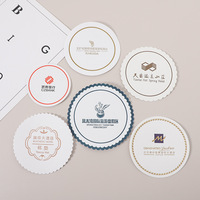 Sous-verre en carton absorbant en papier personnalisé sous-verre rond en papier d'impression pour boissons sous-verre jetable d'hôtel