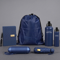 Ensemble cadeau d'entreprise avec logo personnalisé OEM&ODM, sac fourre-tout en toile verte d'origine Zhejiang, bouteille d'eau en acier inoxydable, poignée d'épaule
