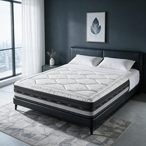 Matelas hybride haut de gamme à ressorts ensachés pour un sommeil profond, isolation des mouvements et soutien individuel réactif des ressorts pour la chambre à coucher - Product Image 2