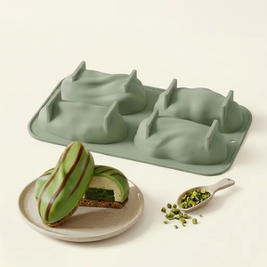 Pistachio Shaped Silicone <b>Cake</b> <b>Mold</b> French Chiffon Baking Tray Oven Safe Dessert Mould for Mousse and Baklava - Product Image 2