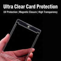 Vente en gros de porte-cartes magnétiques One Touch 35PT avec protection UV, étui en acrylique pour cartes à collectionner Pokemon TCG et cartes sportives