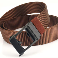 Nouvelle ceinture tactique à boucle automatique givrée pour hommes en nylon à séchage rapide 3.8cm ceinture extérieure repos jeans-ceintures en tissu de gros