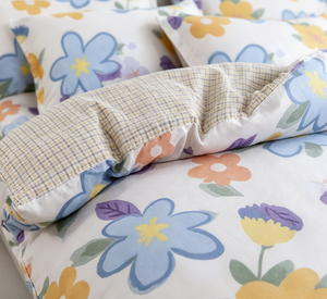 Liquidation en gros – Stock disponible – Parure de lit florale 4 pièces 100TC 133*60 en polyester doux pour la peau – Housse de <span class=keywords><strong>couette</strong></span> prête à être expédiée - Product Image 1