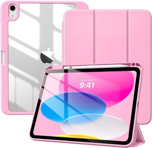 Coque de protection fine à trois volets avec support, anti-jaunissement, coque arrière transparente pour iPad A16 11 pouces 2025 10e génération 10.9 Air 11 - Product Image 1