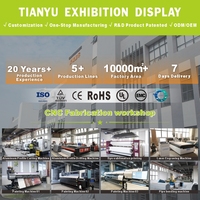 Système de cloisons modulaires TIANYU pour stand de salon professionnel, rideau de séparation pour stand d'exposition extérieur