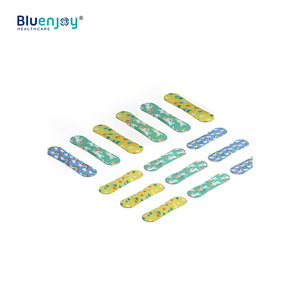 BLUENJOY Custom Print Kid Gesso Primeiros Socorros Bandaid Logotipo Personalizado <span class=keywords><strong>Band</strong></span> <span class=keywords><strong>Aid</strong></span> Gesso Médico Ferida para Gesso Adesivo Doméstico - Product Image 4
