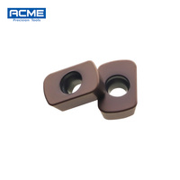 Plaquettes de fraisage en carbure EPMT0603TN-8 à faible force de coupe, revêtement PVD/CVD disponible, pour acier, acier inoxydable, fonte, alliage de titane