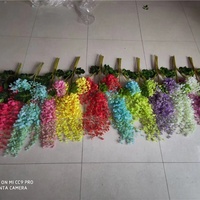 Bunga Wisteria Gantung F-1731 untuk Pernikahan, Rangkaian Bunga Wisteria Buatan