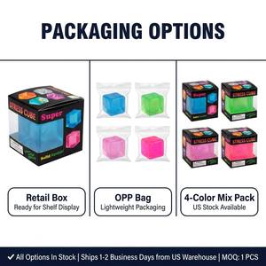 <span class=keywords><strong>Jouet</strong></span> sensoriel anti-stress Southpeak Needoh Style, cube souple à motif marbré, à récupération lente, en maltose, pour le bureau - Product Image 4