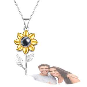 <span class=keywords><strong>Roney</strong></span> Comlor Oem-collar de girasol, luz de lujo, diseño de nicho, regalo de San Valentín, Plata de Ley 2023 - Product Image 3